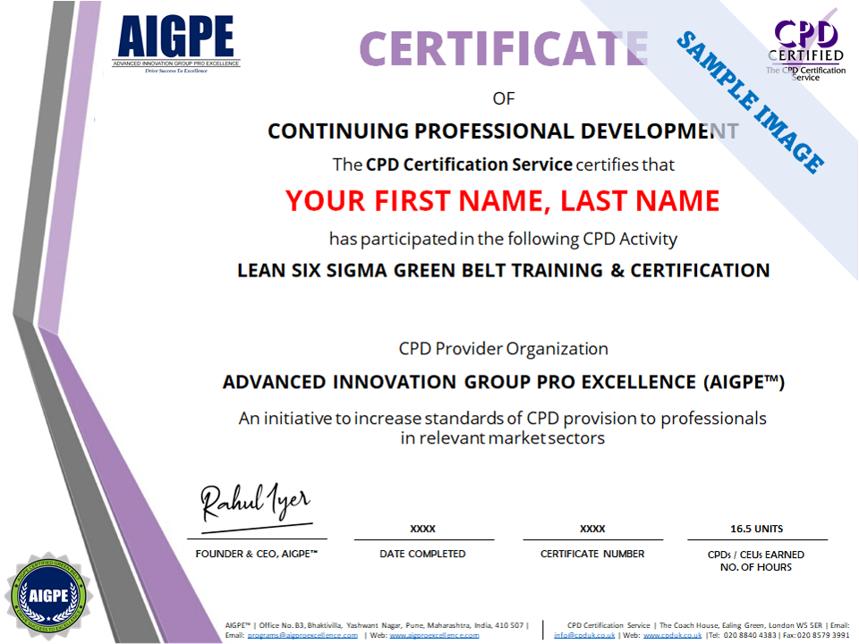 CPD/CEU Credits - AIGPE