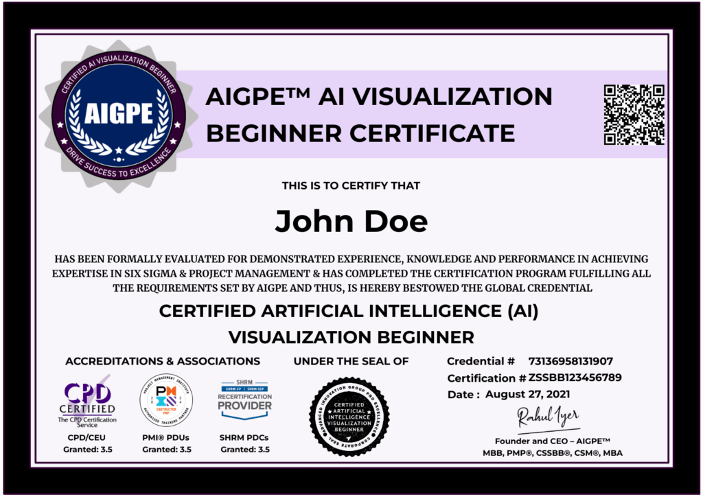 AIGPE™ Certified AI Visualization Beginner