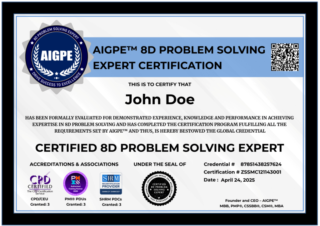 8D Problem Solving Specialist