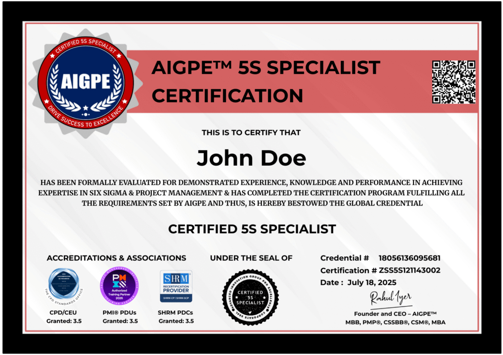 5S Specialist