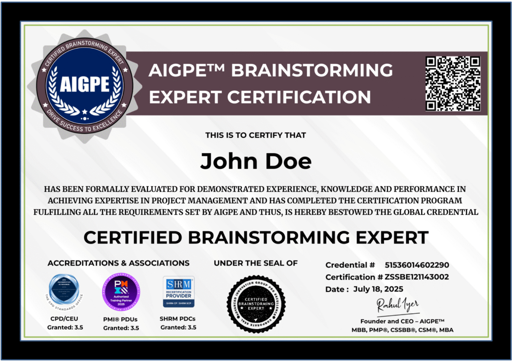 Brainstorming Expert