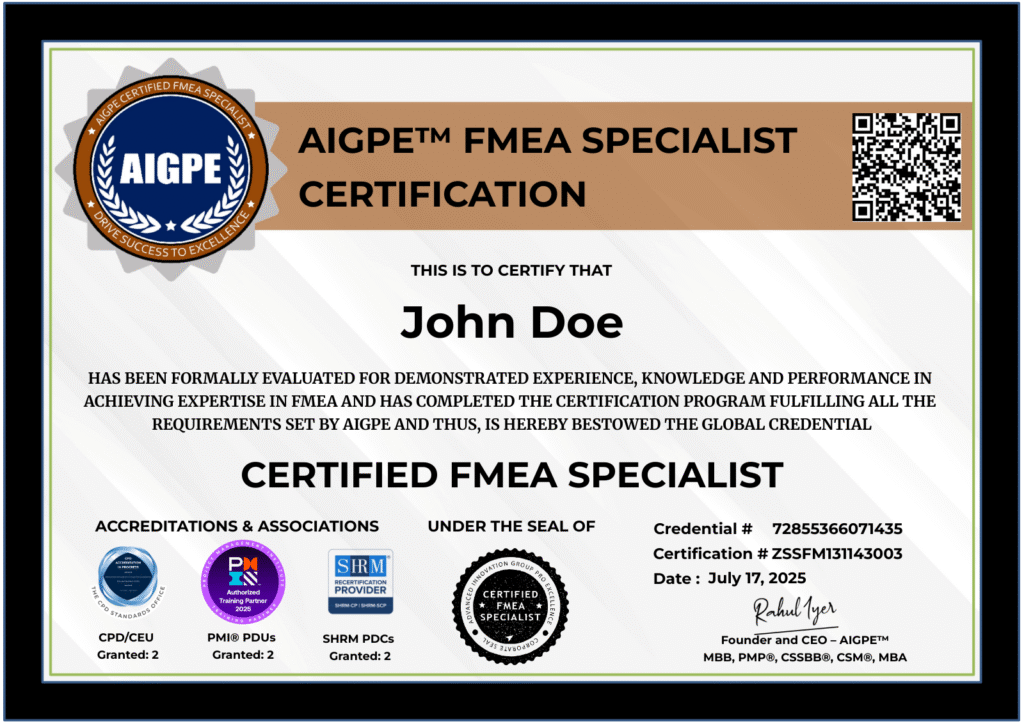 FMEA Specialist