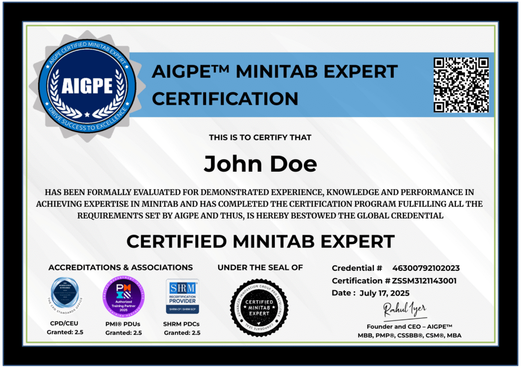 Minitab Expert