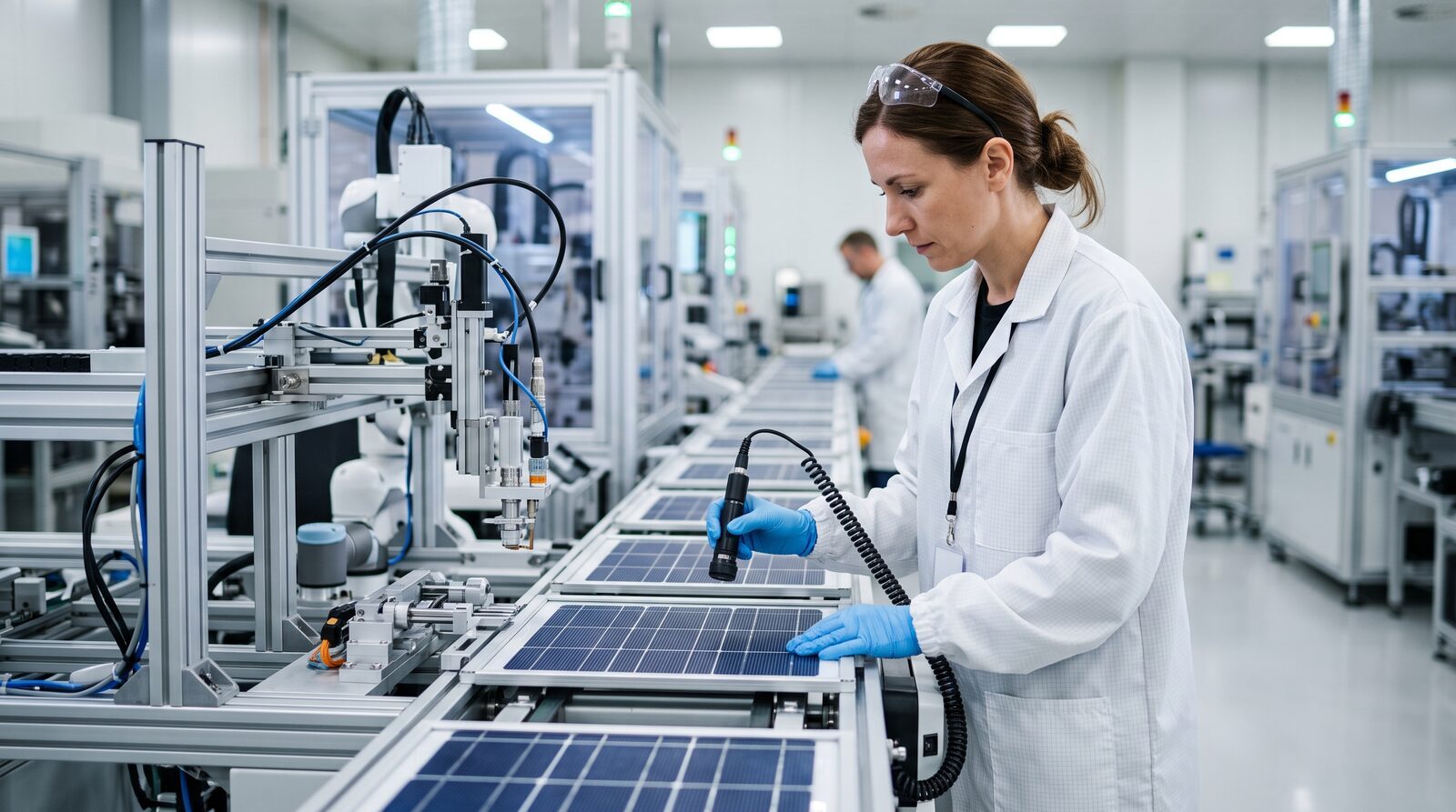 Solar cell manufacturing quality inspection illustrating a Fishbone Diagram DMAIC case study