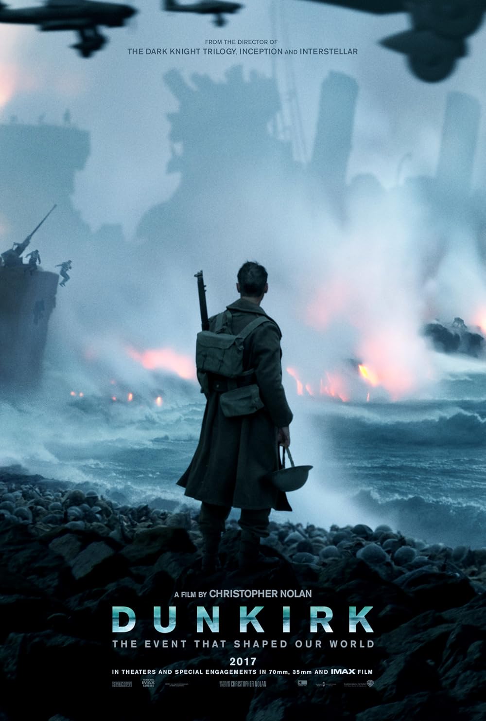 Dunkirk poster, a film designed around IMAX process capability