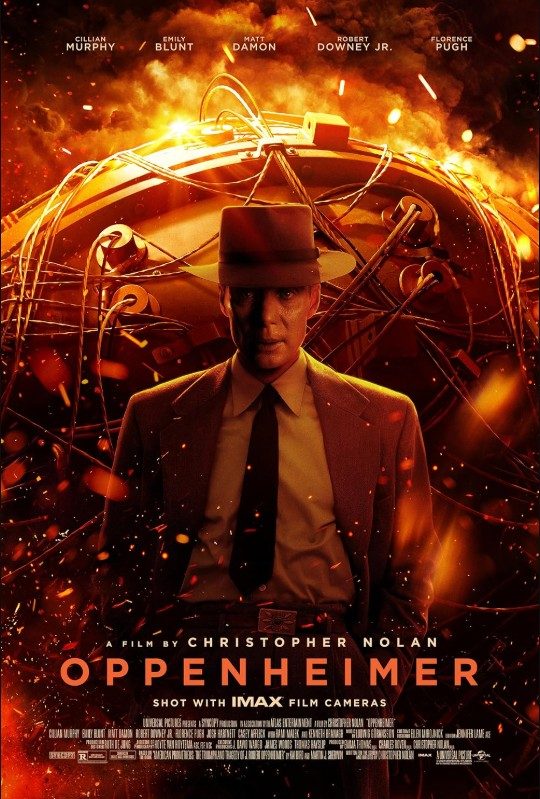 Oppenheimer poster, supplier development process improvement with Kodak black-and-white IMAX film